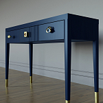 Дизайнерский Письменный стол Elsa Dreams Blue с тремя ящиками варинант исполнения - 2 | Loft Concept в Перми