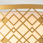 Потолочный светильник золотого цвета с каркасом в виде геометрических ромбов Elstead Lighting варинант исполнения - 5 | Loft Concept в Перми