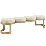 Дизайнерская Банкетка Leola латунь  варинант исполнения - 1 | Loft Concept в Перми