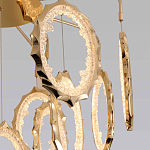 Потолочный светильник светодиодный с золотистым каркасом Ring of Fire варинант исполнения - 3 | Loft Concept в Перми