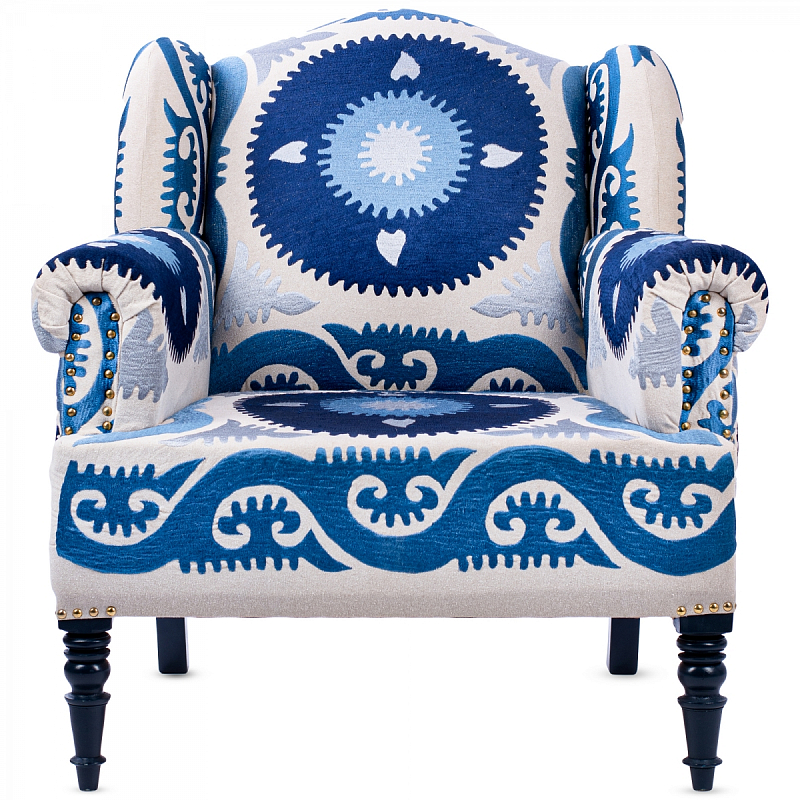 Кресло Accent Chairs Indigo Sun Темно-синий в Перми | Loft Concept 