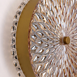 Бра с плафоном из рельефного стекла Peony Glass Bronze  варинант исполнения - 3 | Loft Concept в Перми