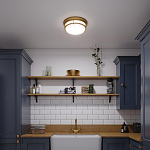 Потолочный светильник с белым матовым стеклянным плафоном в форме перевернутого конуса Hinkley варинант исполнения - 4 | Loft Concept в Перми