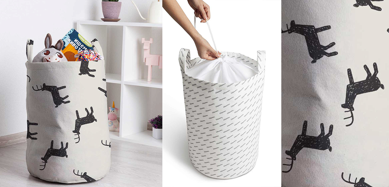 Корзина Deer Pattern Basket Корзина Deer Pattern Basket - Loft-Concept в Перми