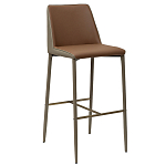 Стул барный с терракотовой обивкой из экокожи Spectacular High Chair варинант исполнения - 1 | Loft Concept в Перми