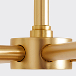 Люстра золотая с белыми тканевыми абажурами Coolness варинант исполнения - 3 | Loft Concept в Перми