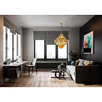 Люстра с каскадом из разноцветных круглых подвесов Key Lustar варинант исполнения - 2 | Loft Concept в Перми