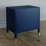 Тумба прикроватная с двумя ящиками Elsa Dreams Blue варинант исполнения - 4 | Loft Concept в Перми