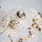 Люстра с декором из круглых рельефных пластин из хрусталя Decorative Glass Discs Chandelier 82 варинант исполнения - 3 | Loft Concept в Перми