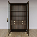 Дизайнерский шкаф витрина Elsa Dreams Walnut с 4-мя ящиками варинант исполнения - 6 | Loft Concept в Перми