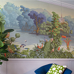 Обои ручная роспись Le Brésil Eden варинант исполнения - 3 | Loft Concept в Перми