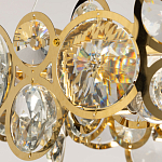 Люстра подвесная из золотых колец 57 см Golden Circles варинант исполнения - 6 | Loft Concept в Перми