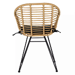 Стул с ротанговым плетением Wicker Half Chair с подлокотниками варинант исполнения - 2 | Loft Concept в Перми