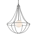 Подвесной светильник из тонких прутьев в форме колокола Forged Thin Rods варинант исполнения - 3 | Loft Concept в Перми