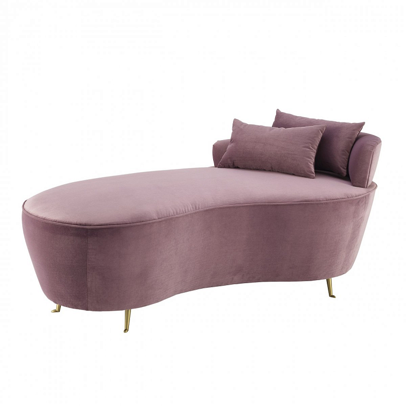 Кушетка Eichholtz Sofa Donatella Сиреневый Латунь в Перми | Loft Concept 