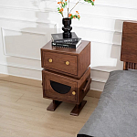 Тумбочка прикроватная с ящиком и дверцей Робот Robot Desk варинант исполнения - 3 | Loft Concept в Перми