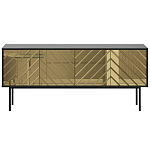 Длинная тумба с зеркальным декором Serena варинант исполнения - 10 | Loft Concept в Перми