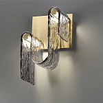 Бра волнистой формы из фактурного стекла Wave варинант исполнения - 3 | Loft Concept в Перми