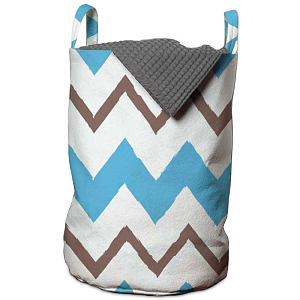 Корзина Blue Zigzag Basket