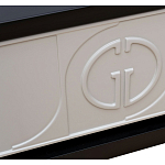 Тумбочка прикроватная с ящиком черно-серого цвета Noble Nightstand варинант исполнения - 3 | Loft Concept в Перми