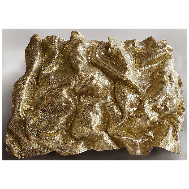 Панно «Golden Flow» Золотой в Перми | Loft Concept 