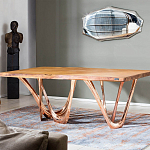 Обеденный стол прямоугольный с фигурными ножками G-table варинант исполнения - 2 | Loft Concept в Перми