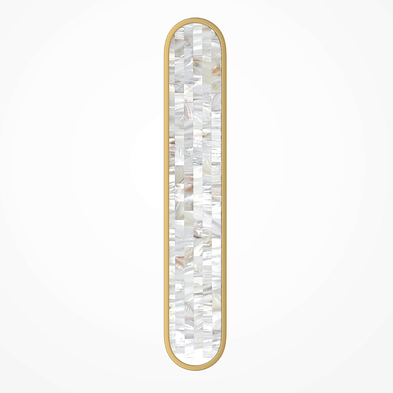 Бра перламутровый Lunaris 60 см Латунь Перламутровый в Перми | Loft Concept 