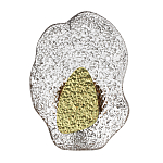 Бра с рельефным волнообразным стеклянным плафоном и вставкой из мрамора Liquid Stone варинант исполнения - 1 | Loft Concept в Перми