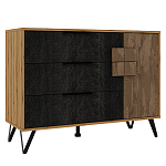 Комод с 3-мя ящиками и дверцей Stone Effect варинант исполнения - 1 | Loft Concept в Перми