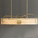 Люстра прямоугольная из фактурного стекла Chandelier Beam варинант исполнения - 5 | Loft Concept в Перми