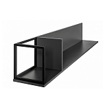 Полка навесная открытая цвета графит Strict Lines  варинант исполнения - 5 | Loft Concept в Перми