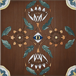 Плитка с узором Васильки 2 варинант исполнения - 1 | Loft Concept в Перми