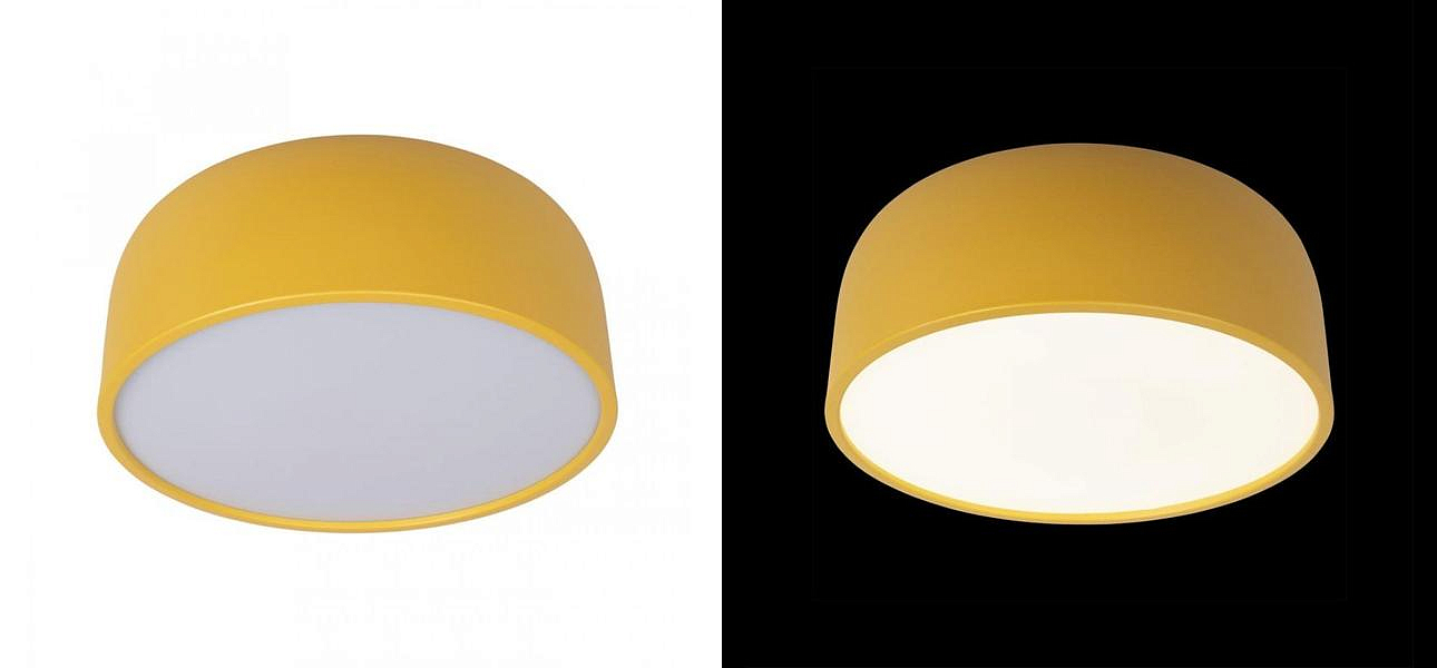 Светильник потолочный круглый Color cup Yellow Светильник потолочный круглый Color cup Yellow - Loft-Concept в Перми