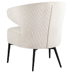 Современное мягкое кресло на металлических ножках Rakush Milk варинант исполнения - 4 | Loft Concept в Перми