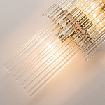 Бра с золотистым основанием и прозрачными трубками Nembus варинант исполнения - 4 | Loft Concept в Перми