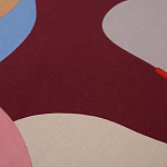 Подушка декоративная хлопковая с абстрактным принтом Elysian Flow Terra варинант исполнения - 3 | Loft Concept в Перми