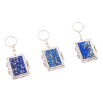 Зеркало брелок складное двухстороннее из натурального камня Лазурит Stone Mirrors варинант исполнения - 4 | Loft Concept в Перми