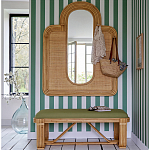 Скамья из ротанга с подушкой Mattia Rattan Bench варинант исполнения - 6 | Loft Concept в Перми