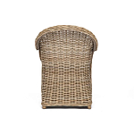 Кресло из ротанга с подушкой Nest бежево-серое варинант исполнения - 4 | Loft Concept в Перми