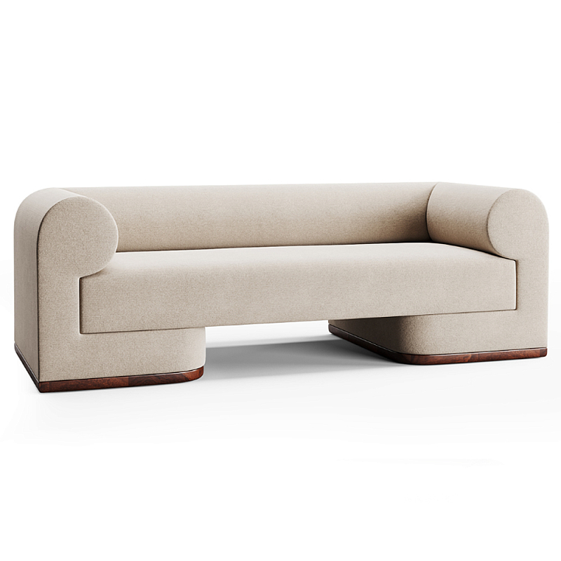 Премиальный диван Liverpool Молочный Коричневый в Перми | Loft Concept 