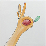 Плитка дизайнерская с рисунком Лимон варинант исполнения - 2 | Loft Concept в Перми