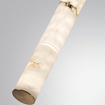 Подвесной светильник с плафоном в форме цилиндра из алебастра Cryptocrystalline Stone варинант исполнения - 5 | Loft Concept в Перми