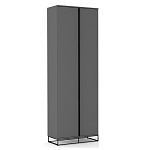 Двухдверный шкаф цвета графит Strict Lines варинант исполнения - 1 | Loft Concept в Перми