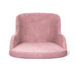 Стул с мягкой розовой обивкой из велюра и подъемно-поворотным механизмом на черных колесиках Harper Pink варинант исполнения - 2 | Loft Concept в Перми