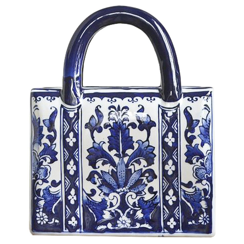 Ваза Ceramic Bag ornament Темно-синий Ваза Ceramic Bag ornament Темно-синий в Перми | Loft Concept