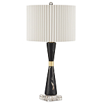 Настольная лампа с плиссированным цилиндрическим абажуром Tightened Waist варинант исполнения - 3 | Loft Concept в Перми