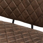 Стул с темно-коричневой обивкой из экокожи Benderson варинант исполнения - 8 | Loft Concept в Перми