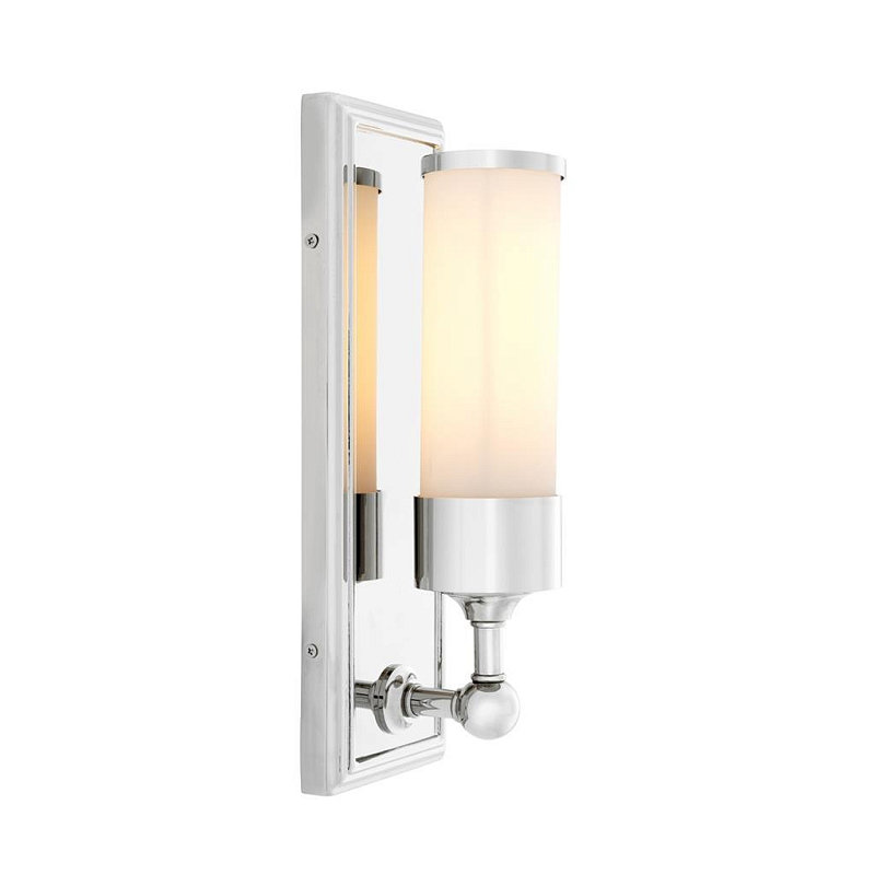 Бра Eichholtz Wall Lamp Valentine Nickel Белый Никель Бра Eichholtz Wall Lamp Valentine Nickel Белый Никель в Перми | Loft Concept