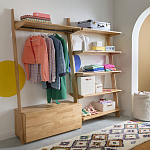 Корзина для белья из ткани букле Boucle Organizers Round варинант исполнения - 4 | Loft Concept в Перми