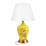 Настольная лампа желтая с изображением птиц Slip Away варинант исполнения - 1 | Loft Concept в Перми
